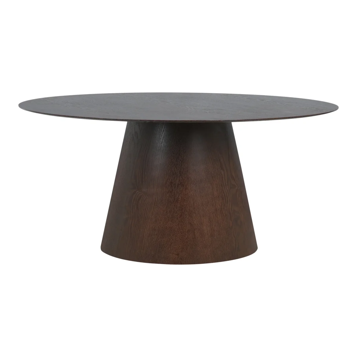 Bolton Spisebord - Spisebord, Valnød Finer, Oval, Mørkebrun 90X160X75 Cm
