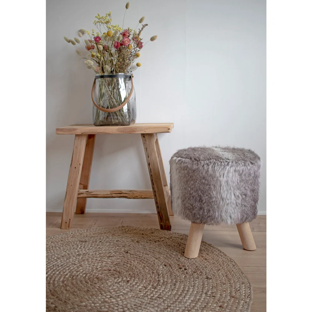 Barcelona Bænk - Bænk, Teak, Natur 50X25X45 Cm - Billede 3