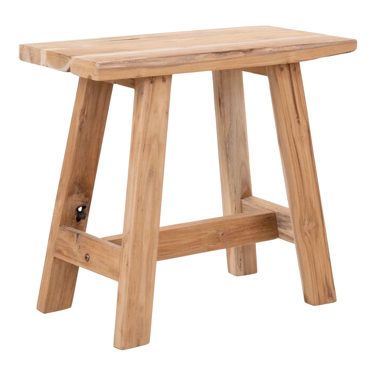 Barcelona Bænk - Bænk, Teak, Natur 50X25X45 Cm