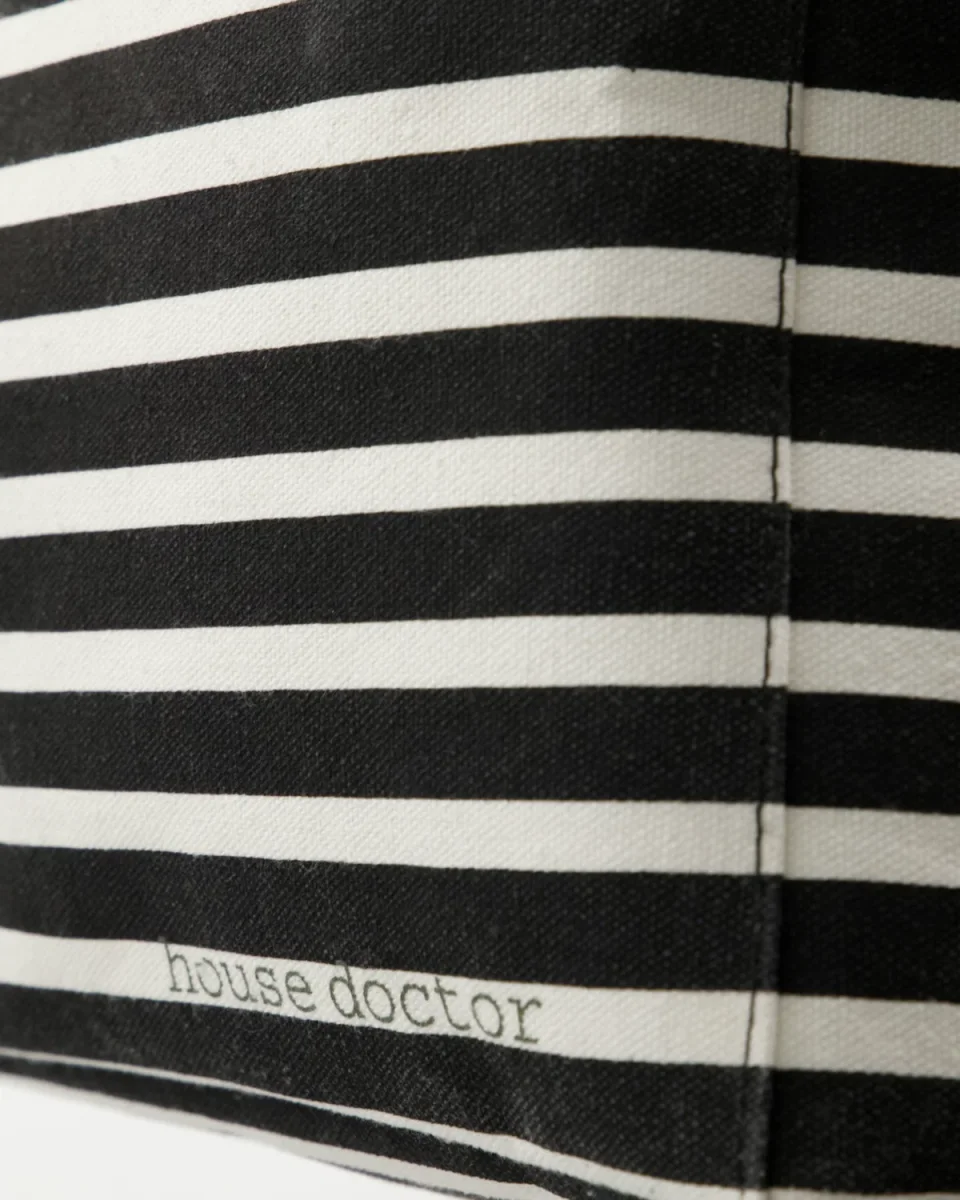 House Doctor - Opbevaring, Canva, Sort, Råhvid - Billede 3