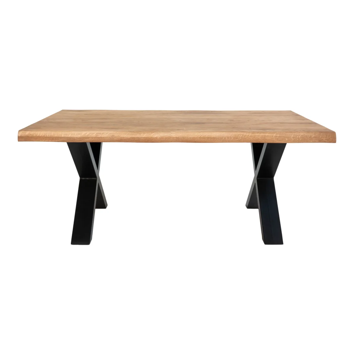 Toulon Sofabord - Sofabord Med Bølget Kant, Egetræ, Natur 70X120X50 Cm - Billede 4