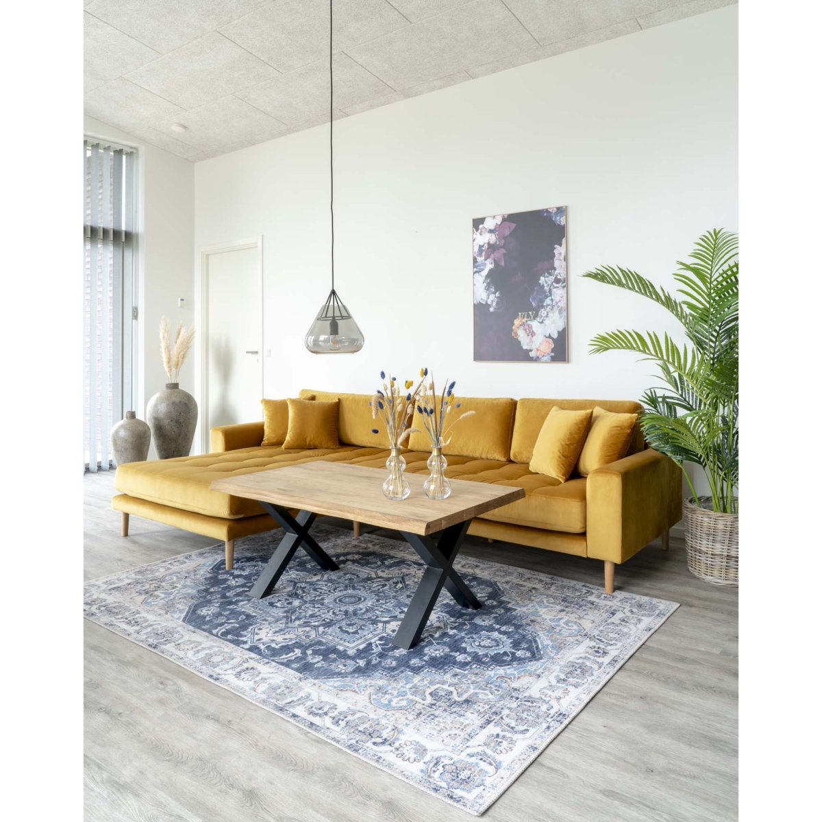 Toulon Sofabord - Sofabord Med Bølget Kant, Egetræ, Natur 70X120X50 Cm - Billede 9