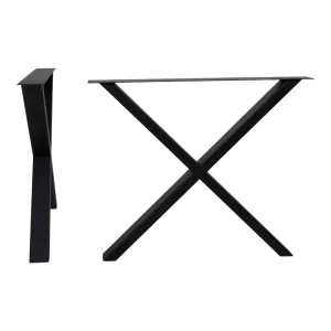 Nimes Bordben - Ben Til Spisebord, Pulverlakeret Sort, Design X 8X86X70,8 Cm