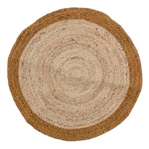 Bloomingville - Birk Tæppe, Brun, Jute Ø90 cm