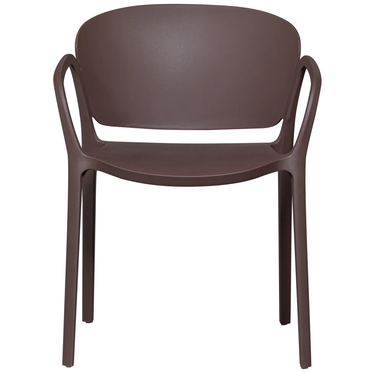 WOOOD Bent Havestol Plastik Lilla/Brun - Sæt af 2 stk. - 75x57x56 cm - Billede 6