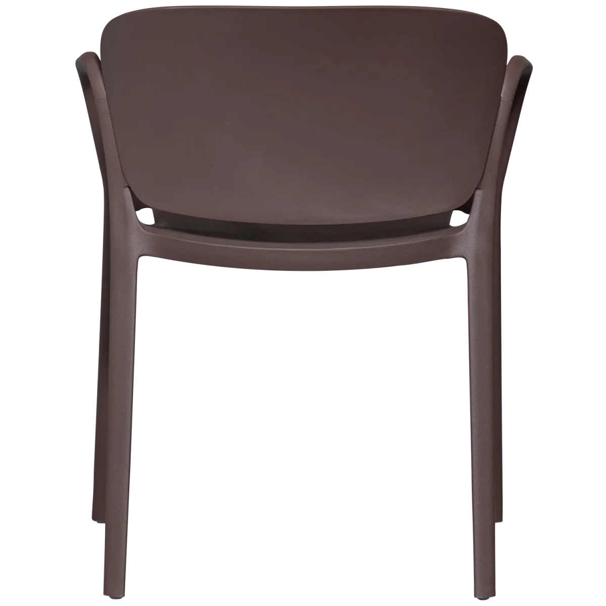WOOOD Bent Havestol Plastik Lilla/Brun - Sæt af 2 stk. - 75x57x56 cm - Billede 8