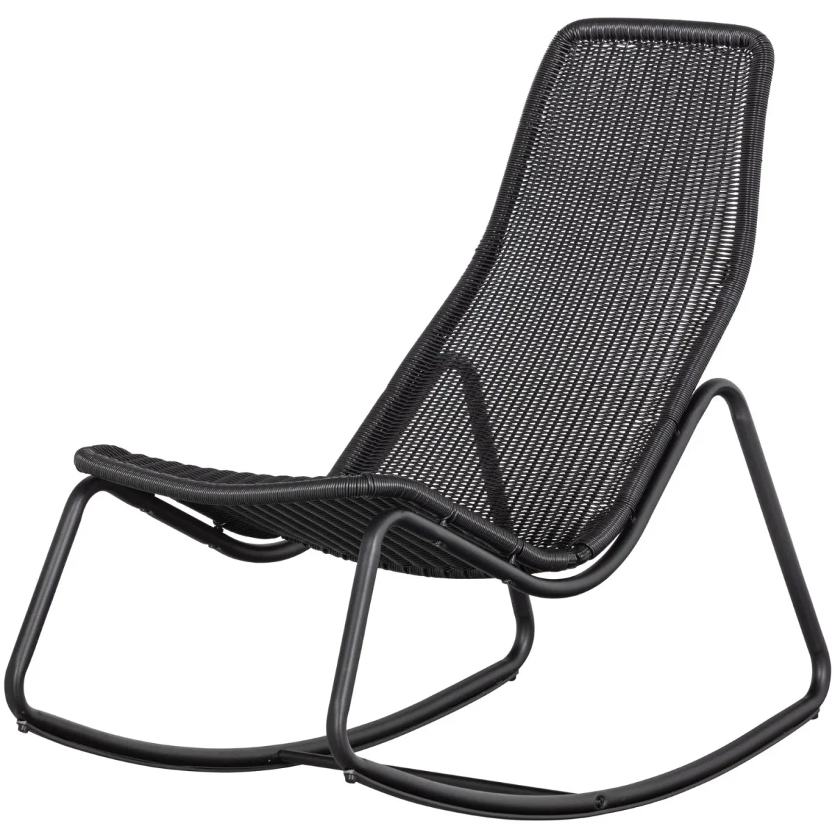 WOOOD - Tom Garden Gyngestol Sort - 97x51x95 cm - Billede 6