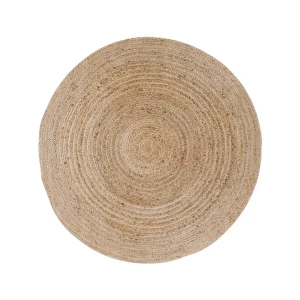 Bombay Tæppe - Tæppe, Flettet Jute, Natur Ø120 Cm