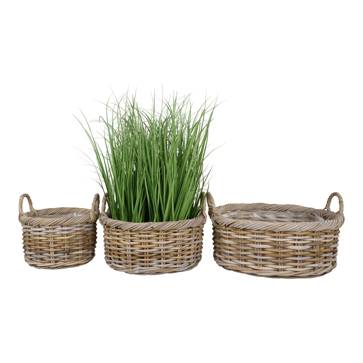 Kuta Kurve - Kurve, Kubu Rattan, Natur Sæt Af 3 - Billede 3