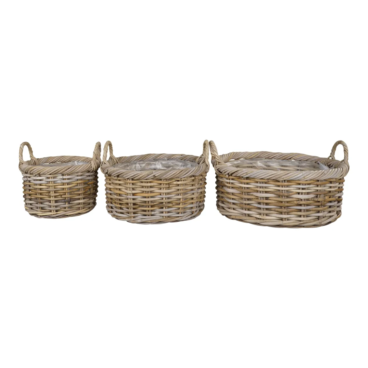 Kuta Kurve - Kurve, Kubu Rattan, Natur Sæt Af 3 - Billede 2