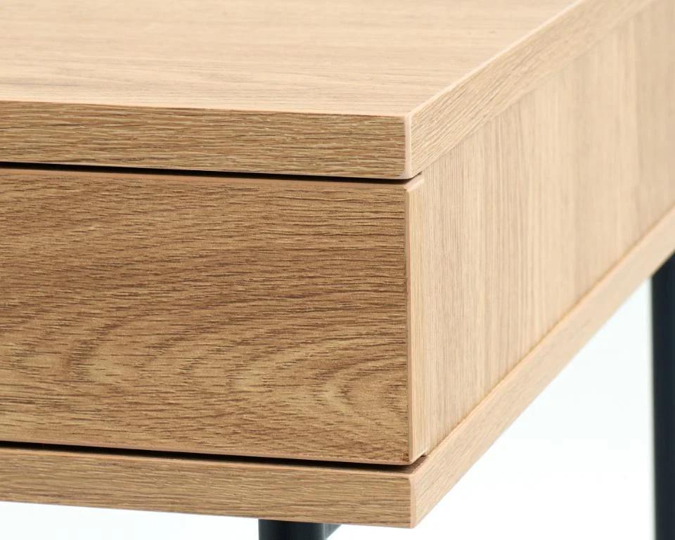 Pensacola Skrivebord, Melamin Egetræs-Look, 120x60x76 cm - Billede 8
