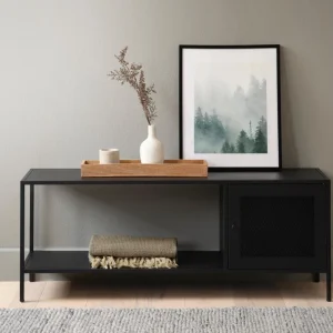 Malibu Skab, Sort, 120x35x47 cm