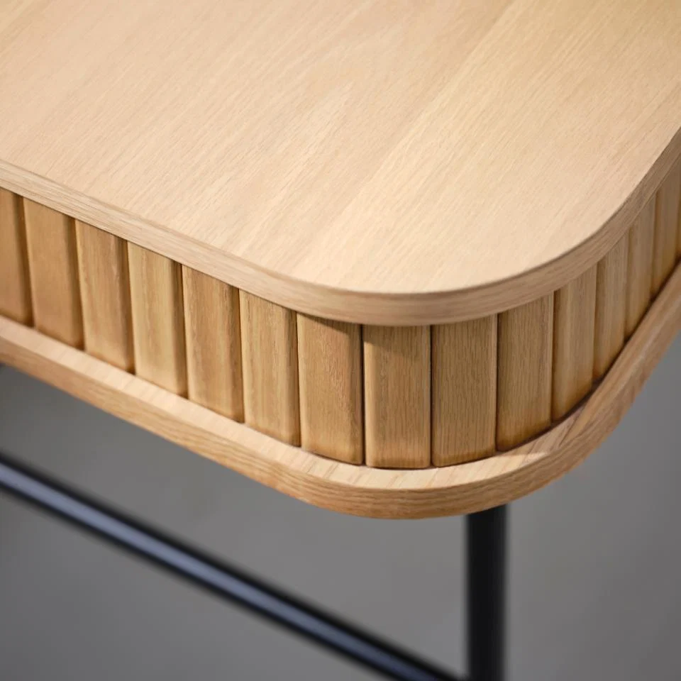 Nola Skrivebord, Natur Eg, 120x60x75 cm - Billede 3