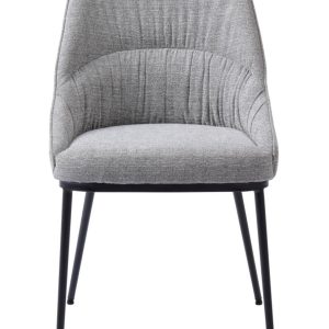 Meridian Spisebordsstol, Mellemgrå Tweed, 51,5x59x84,5 cm, Sæt af 2