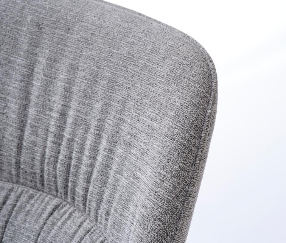 Meridian Spisebordsstol, Mellemgrå Tweed, 51,5x59x84,5 cm, Sæt af 2 - Billede 6