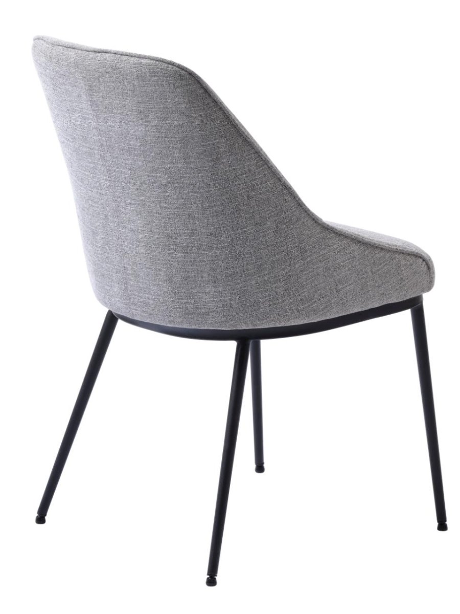 Meridian Spisebordsstol, Mellemgrå Tweed, 51,5x59x84,5 cm, Sæt af 2 - Billede 7