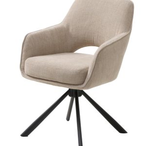 Cowley spisebordstol, Hørfarvet, 59x65x85,5 cm, Sæt af 2