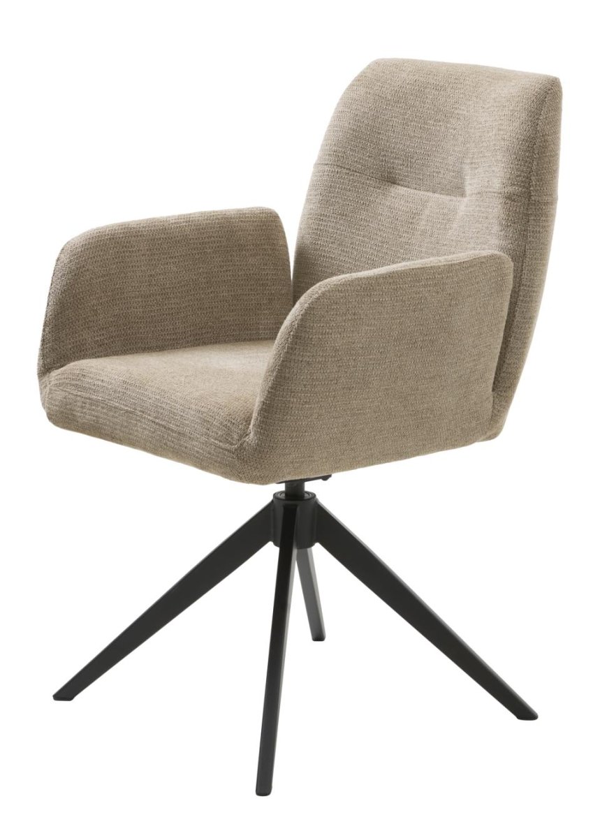 Roxana Spisebordsstol, Taupe, 57,5x62x88 cm, Dreje & Vippe