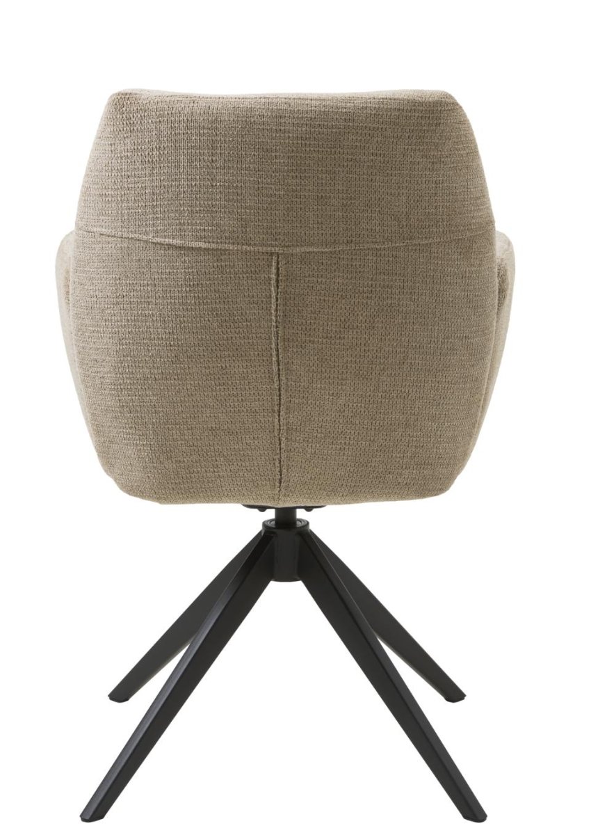 Roxana Spisebordsstol, Taupe, 57,5x62x88 cm, Dreje & Vippe - Billede 5