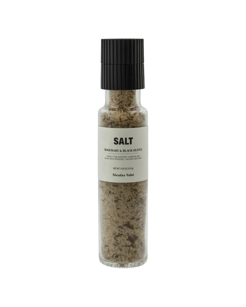 Nicolas Vahé - Havsalt Rosmarin & Sorte Oliven 310g Middelhav - Billede 2