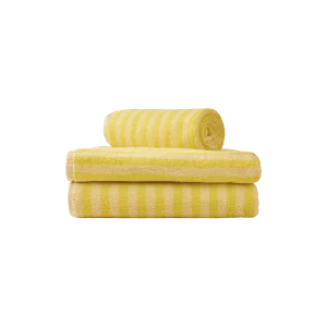 Naram Håndklæde - Pristine & Neon Yellow