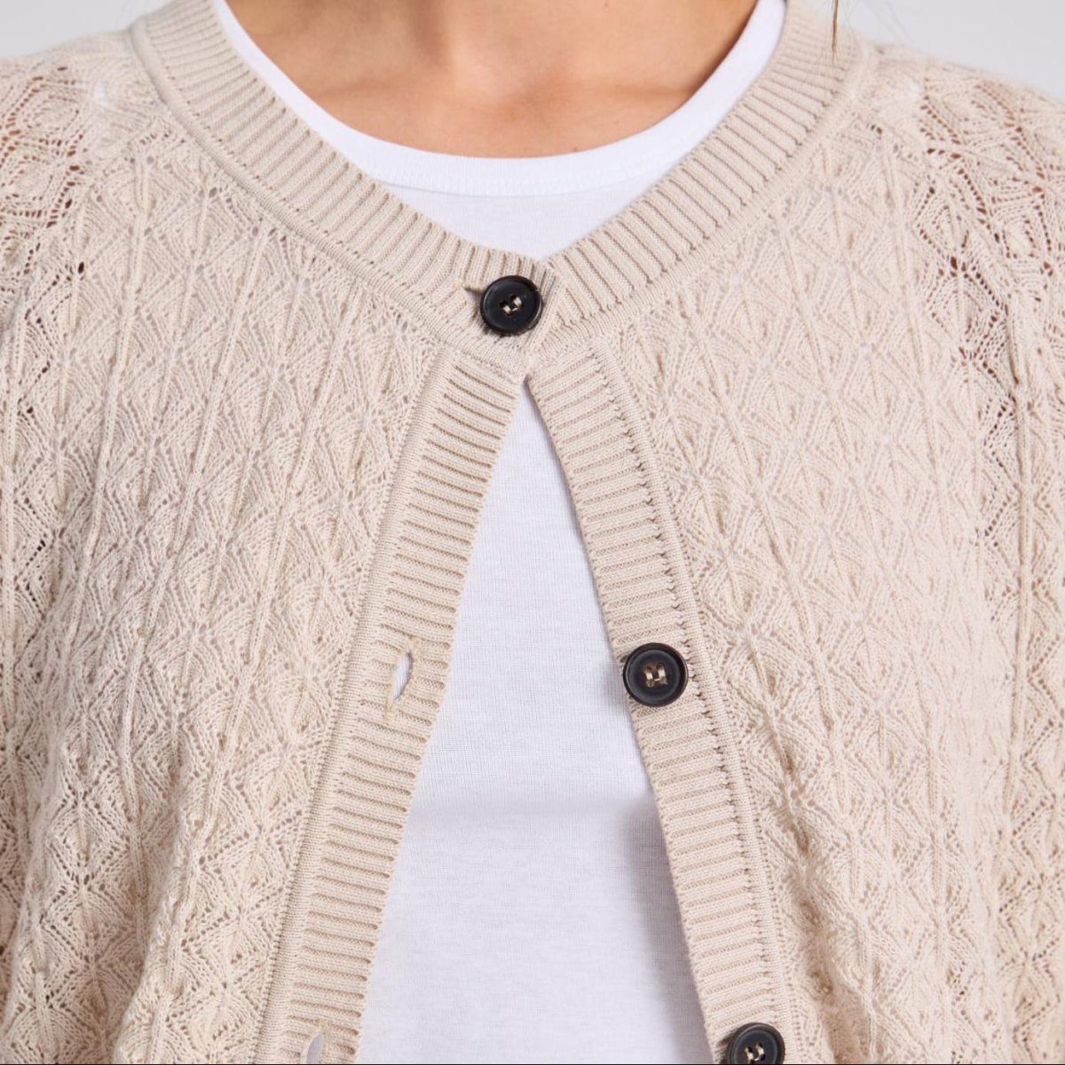 Ilse Cardigan - 100% Øko Bomuld - Ancient Grey - Billede 4