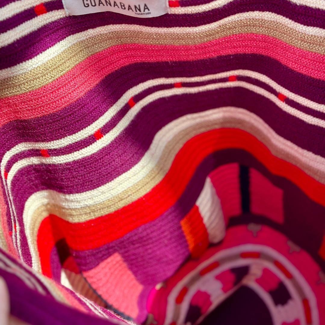 Tote Bag - SEAL - Burgundy & Pink #2 - Billede 7