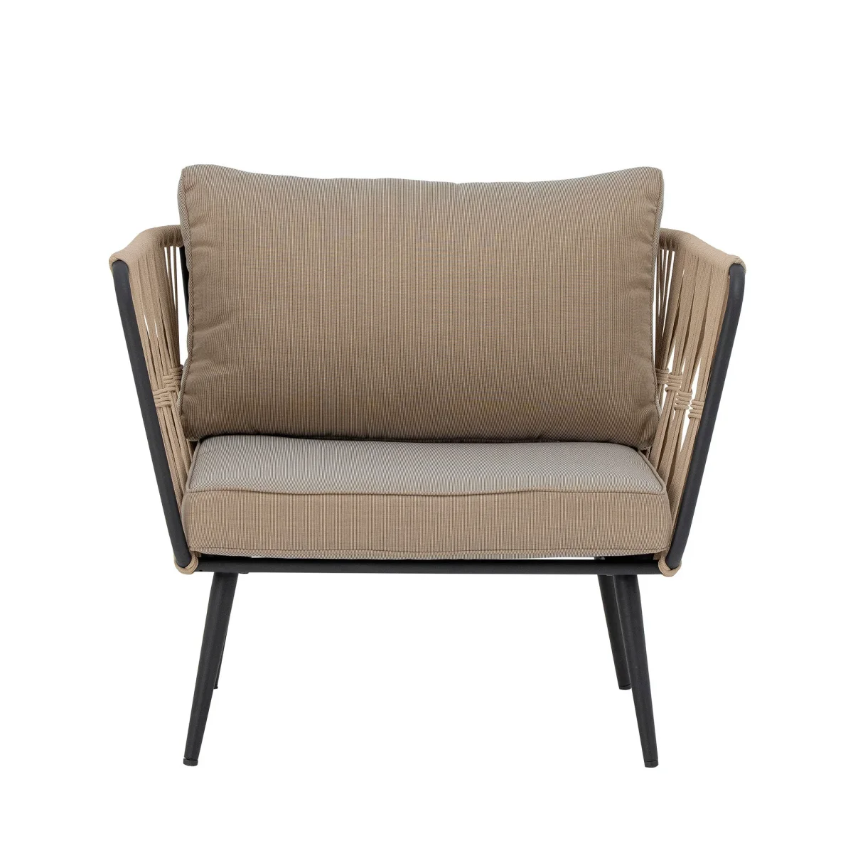 Bloomingville - Pavone Loungestol, Sæt af 2 stk, Metal Brun, 72x87 cm. - Billede 2