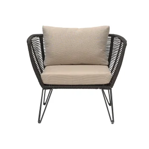 Bloomingville - Mundo Loungestol Metal Sort 72x87 cm 2 stk
