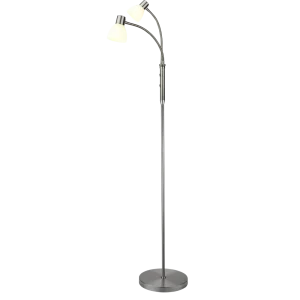 Halo Design Hudson LED Gulvlampe 2 Arme Børstet Stål