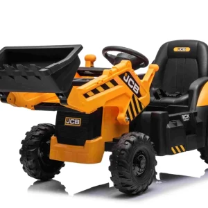 JCB - El Traktor, med frontskovl – 12V Lithium-Ion, fjernbetjening & horn